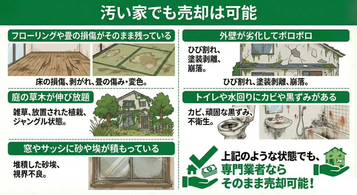 汚い家でも売却は可能