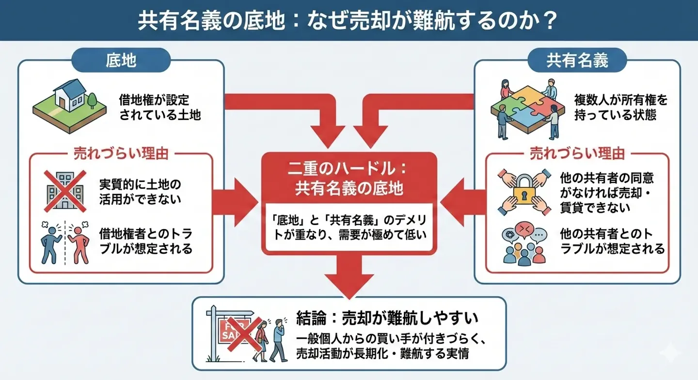 共有名義の底地の売却が難航する理由
