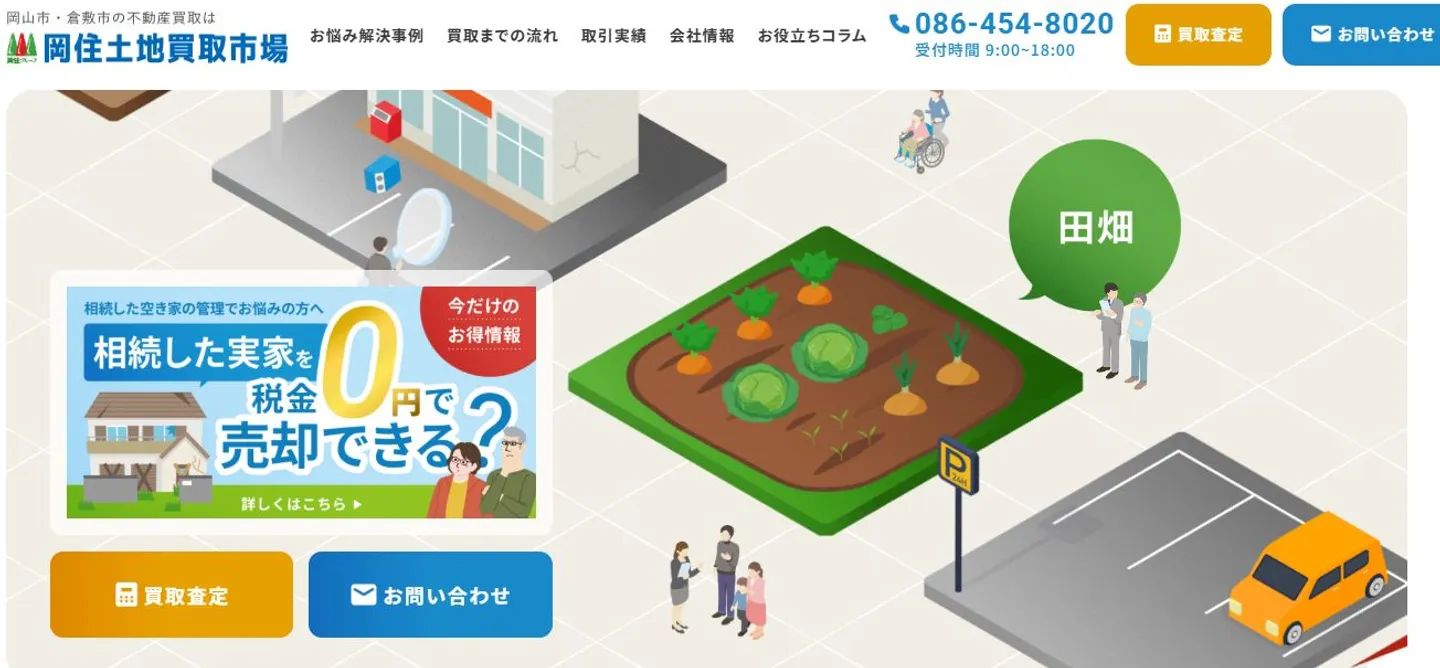 株式会社岡住土地買取市場の訳あり物件買取