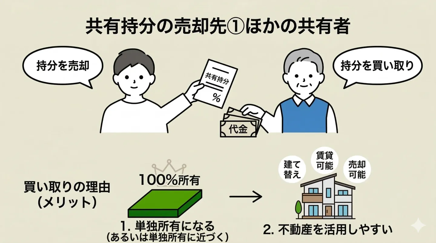 共有持分の売却先①他の共有者