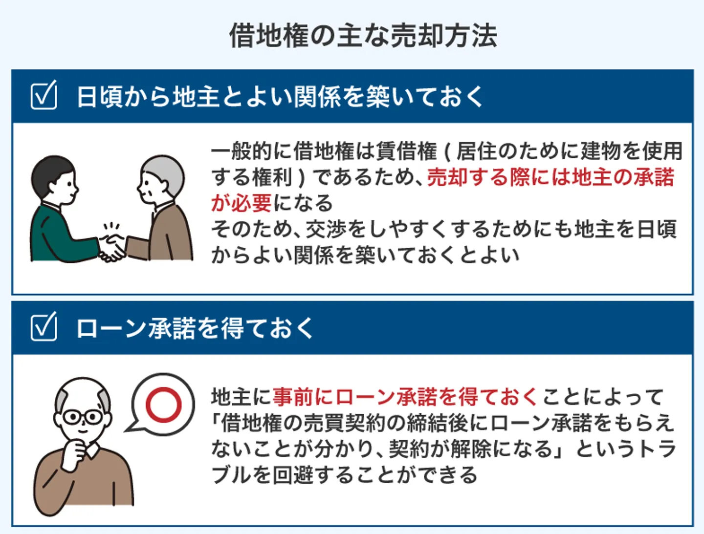 借地権を売却する際の注意点